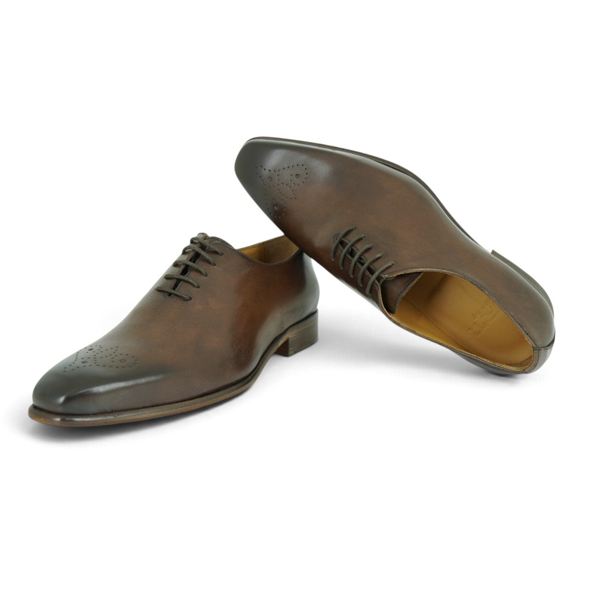 Martire Wholecut Oxford in Rich Burnished Tobacco