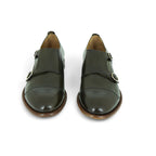 Martire Double Monk Strap in Deep Olive