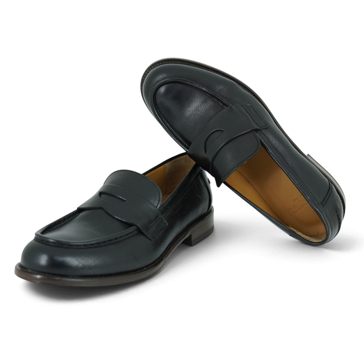 Martire Penny Loafer in Polished Black