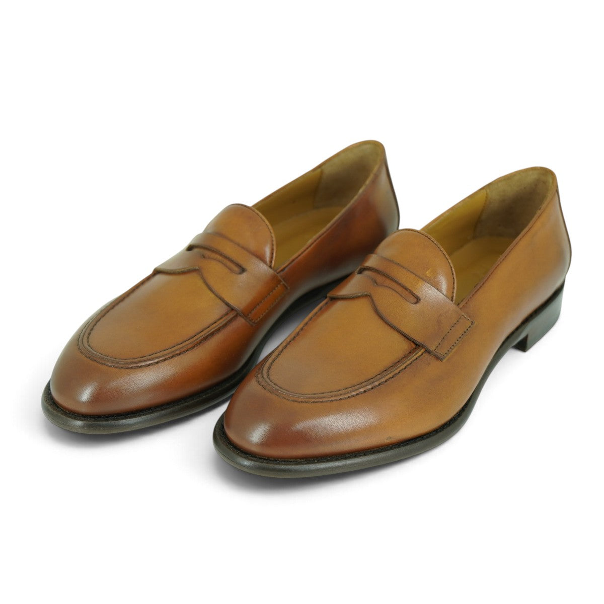 Martire Penny Loafer in Warm Cognac