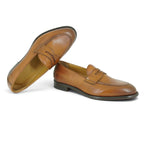 Martire Penny Loafer in Warm Cognac