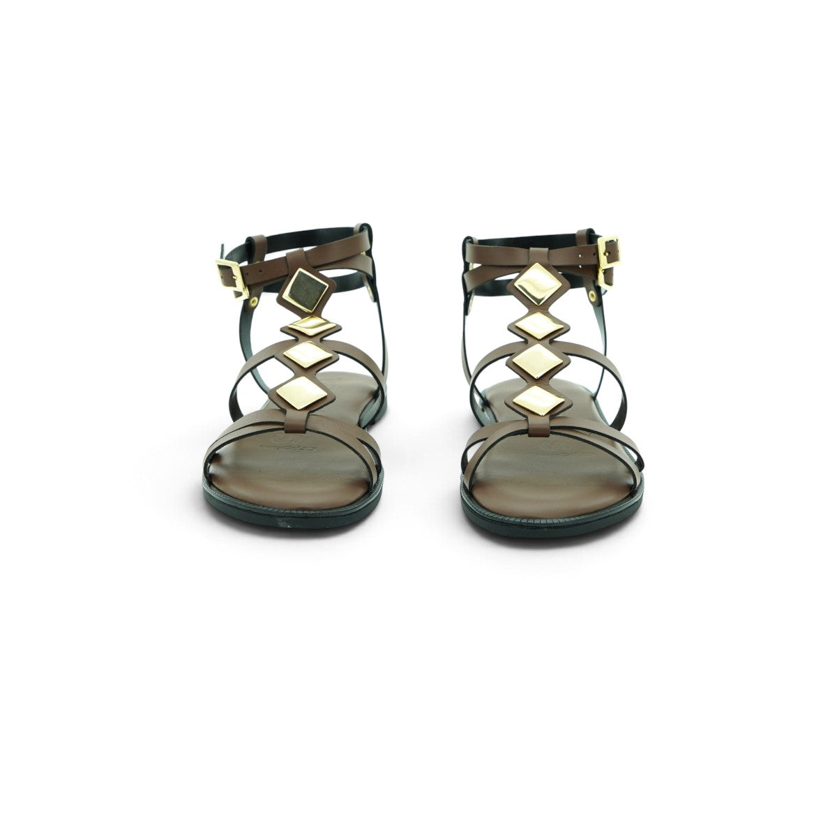 Wonders Gladiator Sandal in Dark Chocolate