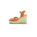 Wonders Espadrille Wedge Sandal in Vibrant Terracotta