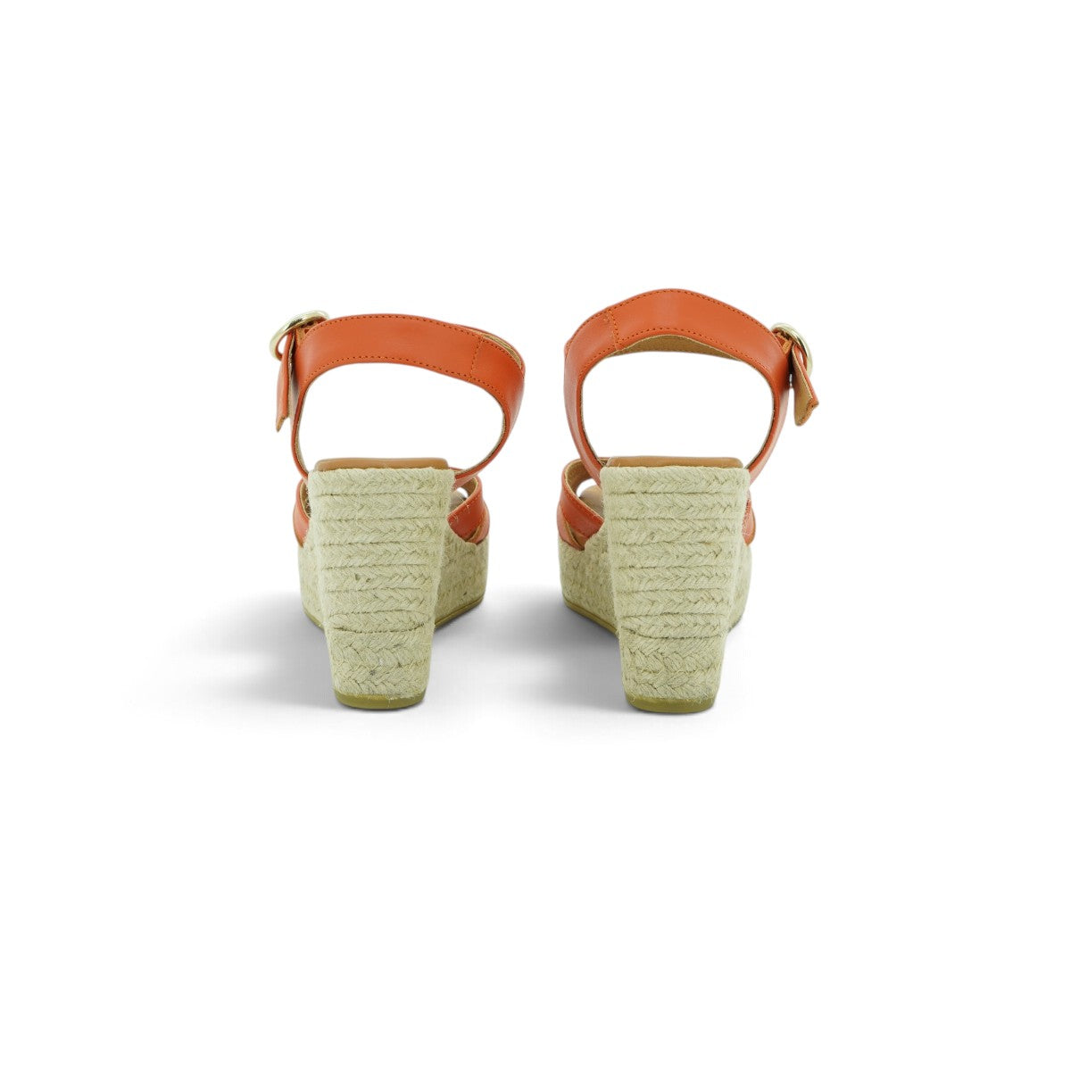 Wonders Espadrille Wedge Sandal in Vibrant Terracotta
