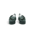 Zeus Double Buckle Sandal in Matte Black
