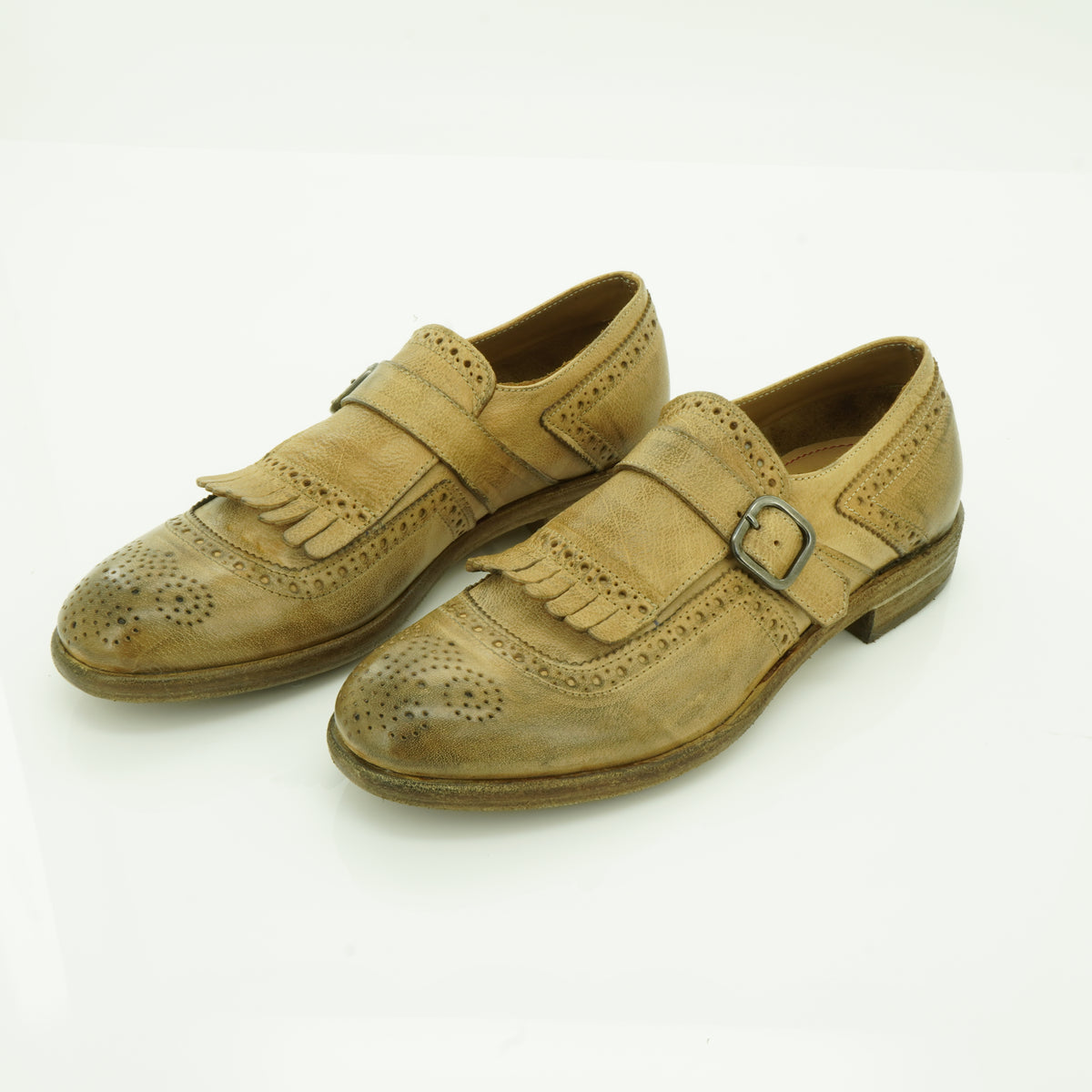 EV Brogue Monk Strap
