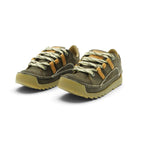 Art Lace-up Combat Boot in Distressed Dark Olive
