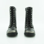 Art Mid-calf Biker Boot in Antique Distressed Black