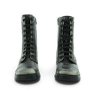 Art Mid-calf Biker Boot in Antique Distressed Black