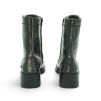 Art Mid-calf Biker Boot in Antique Distressed Black