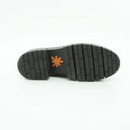 Art Platform Loafer in Glossy Croc-embossed Brown