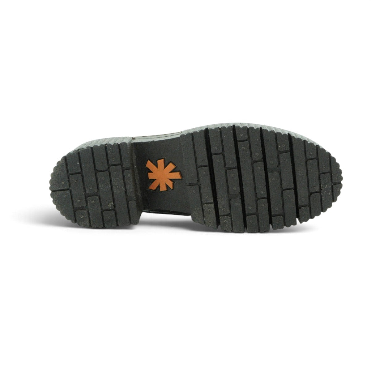 Art Platform Loafer in Glossy Croc-embossed Brown