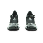 Art Studded Mary Jane Flat in Glossy