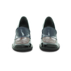 Art Two-tone Loafer in Glossy Navy and Burgundy