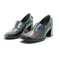 Art Two-tone Loafer in Glossy Navy and Burgundy