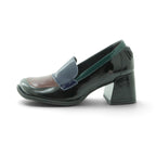 Art Two-tone Loafer in Glossy Navy and Burgundy