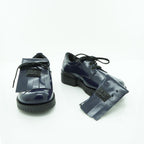 Art Kiltie Lace-up Shoe in High-shine Navy