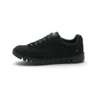 Art Low-top Lace-up Sneaker in All-black Distressed