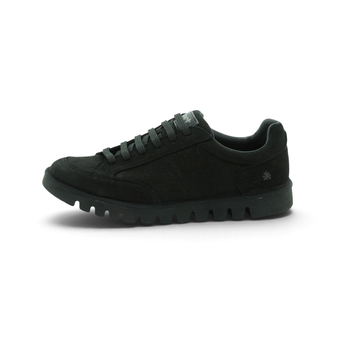 Art Low-top Lace-up Sneaker in All-black Distressed