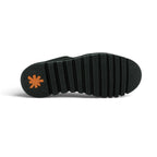 Art Low-top Lace-up Sneaker in All-black Distressed