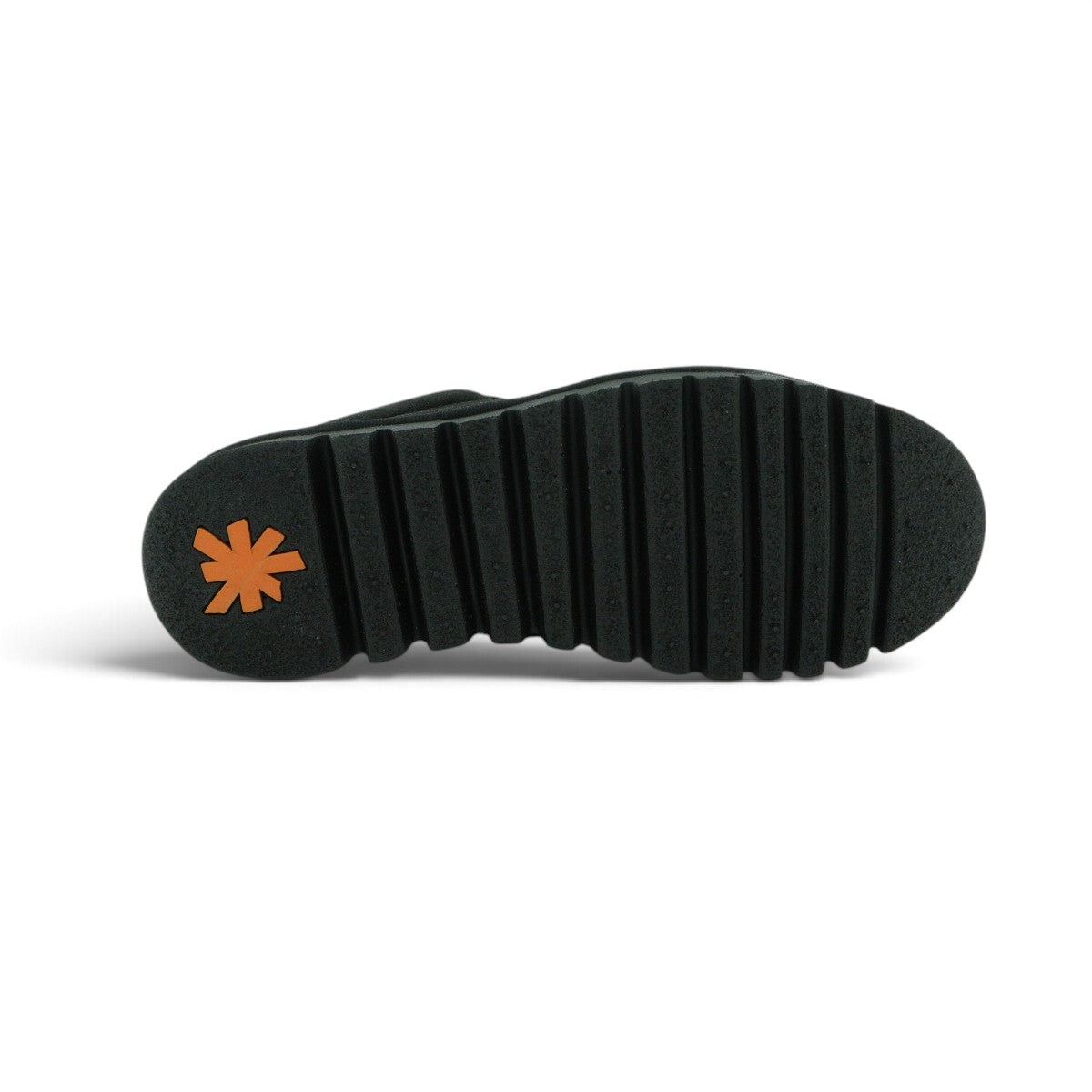 Art Low-top Lace-up Sneaker in All-black Distressed