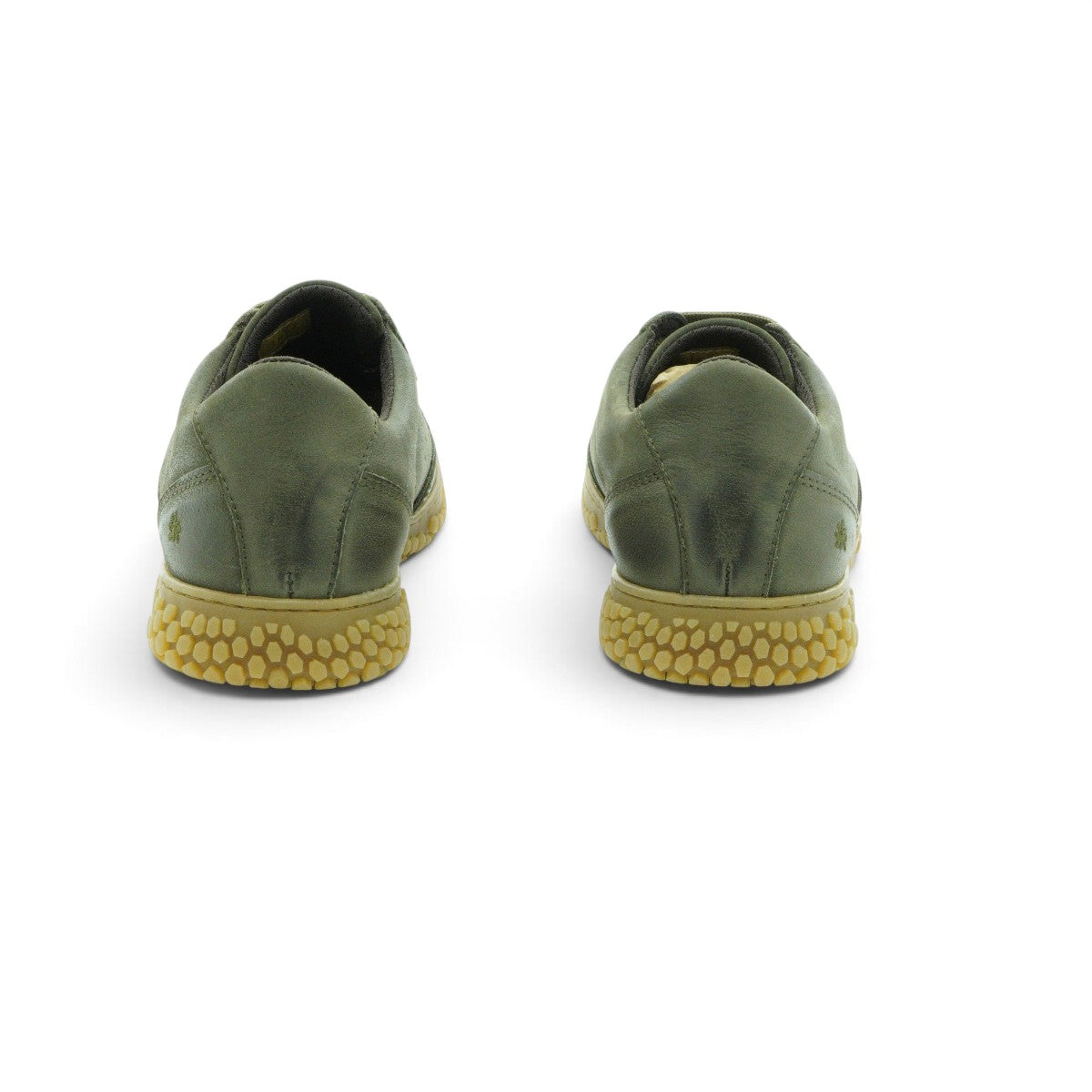 Art Brogue-detail Low-top Sneaker in Distressed Olive