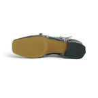 Audley Flat Mary Jane in Antique-textured Burgundy