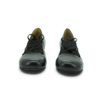 Audley Lace-up Low Heel in Smooth Graphite