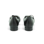 Audley Lace-up Low Heel in Smooth Graphite