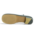Audley Lace-up Low Heel in Smooth Graphite