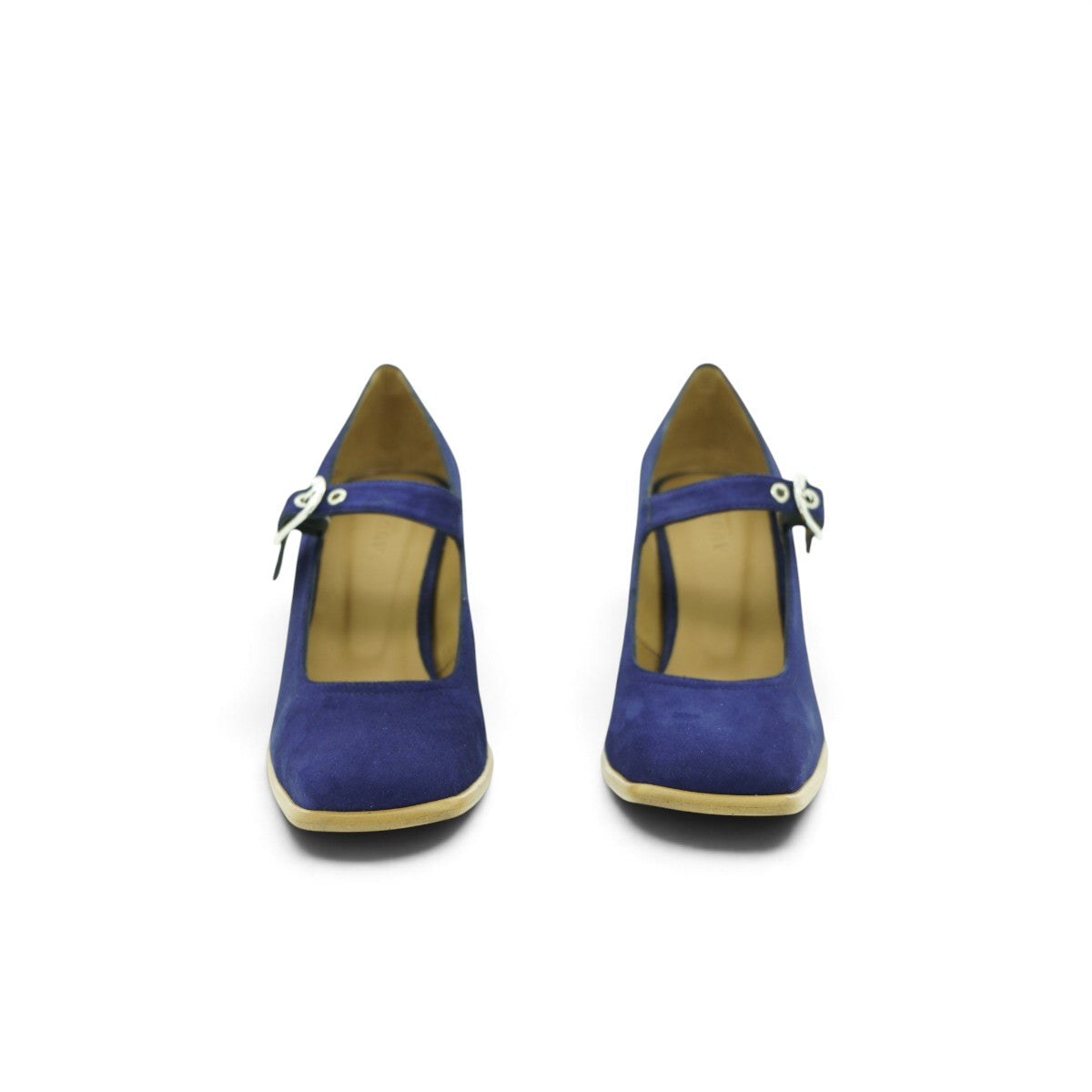 Audley Mary Jane Heel in Rich Cobalt Blue