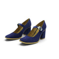 Audley Mary Jane Heel in Rich Cobalt Blue