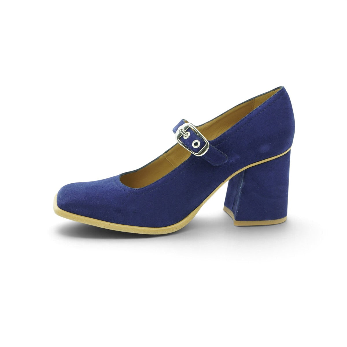 Audley Mary Jane Heel in Rich Cobalt Blue