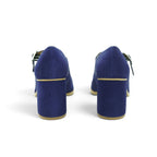 Audley Mary Jane Heel in Rich Cobalt Blue