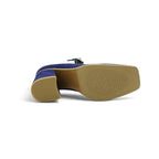Audley Mary Jane Heel in Rich Cobalt Blue