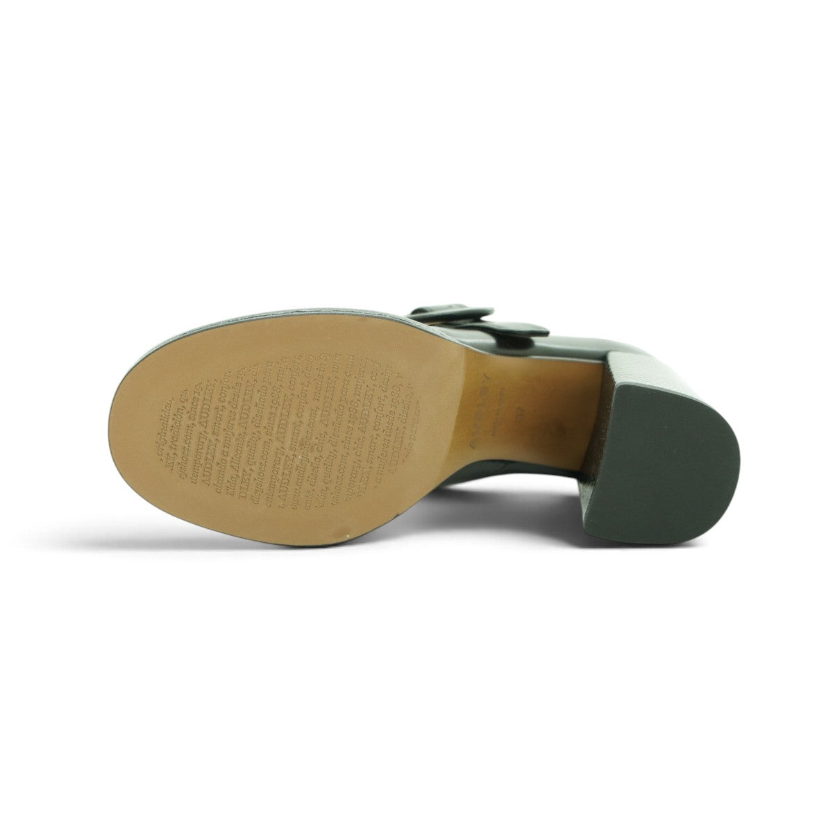 Audley Mary Jane Court Heel in Smooth Black