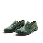 Audley Penny Loafer in Rich Forest Green Polished