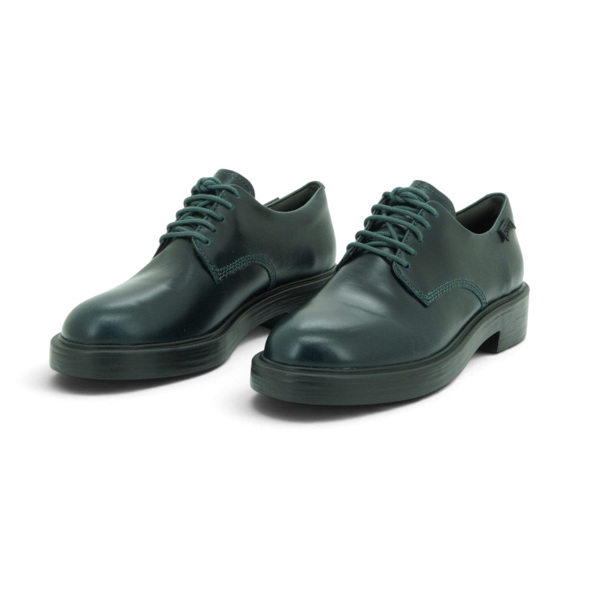 Camper Lace-up Derby Shoe in Deep Teal