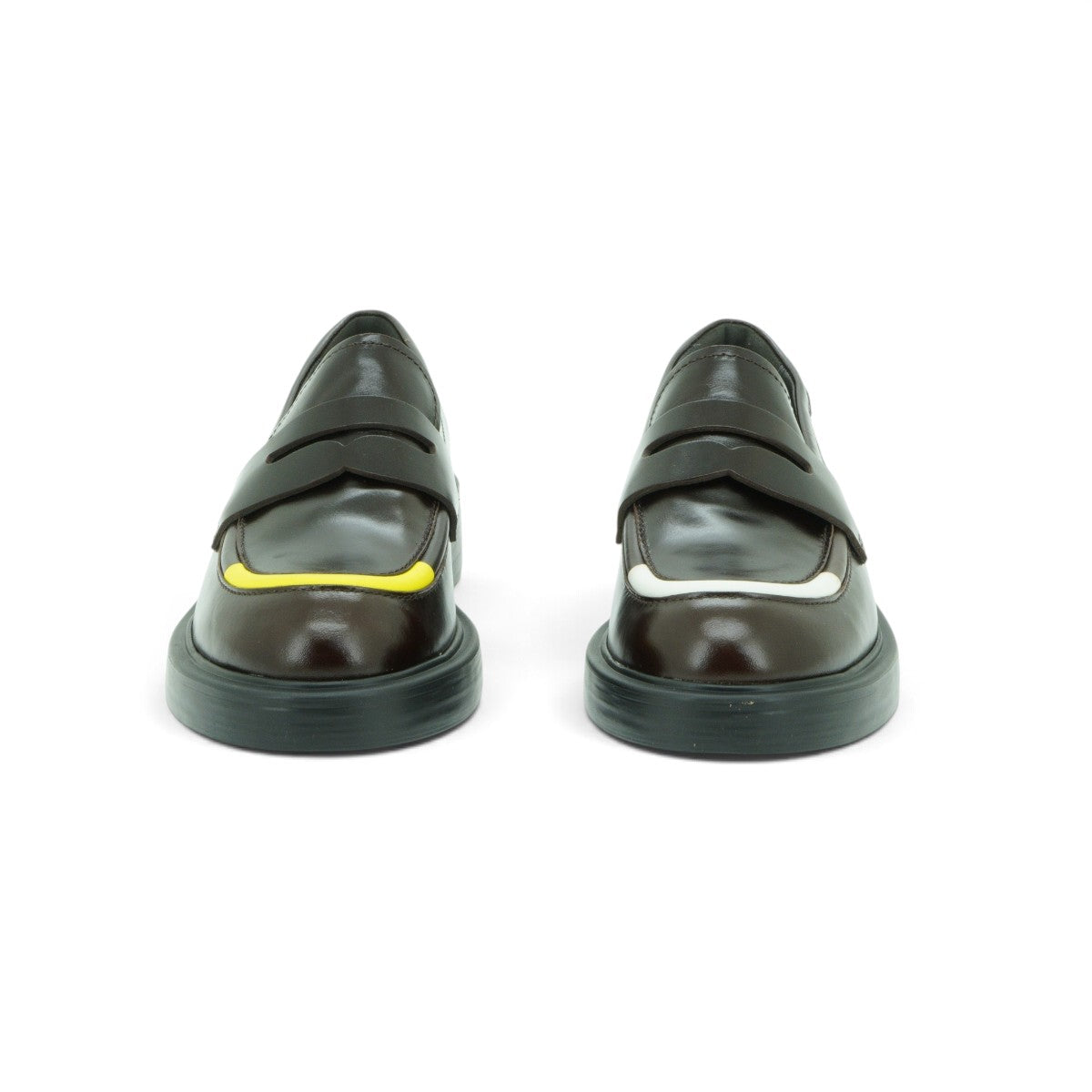 Camper Penny Loafer in Rich Dark Brown Polished