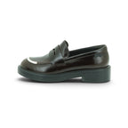 Camper Penny Loafer in Rich Dark Brown Polished