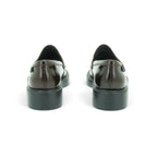 Camper Penny Loafer in Rich Dark Brown Polished