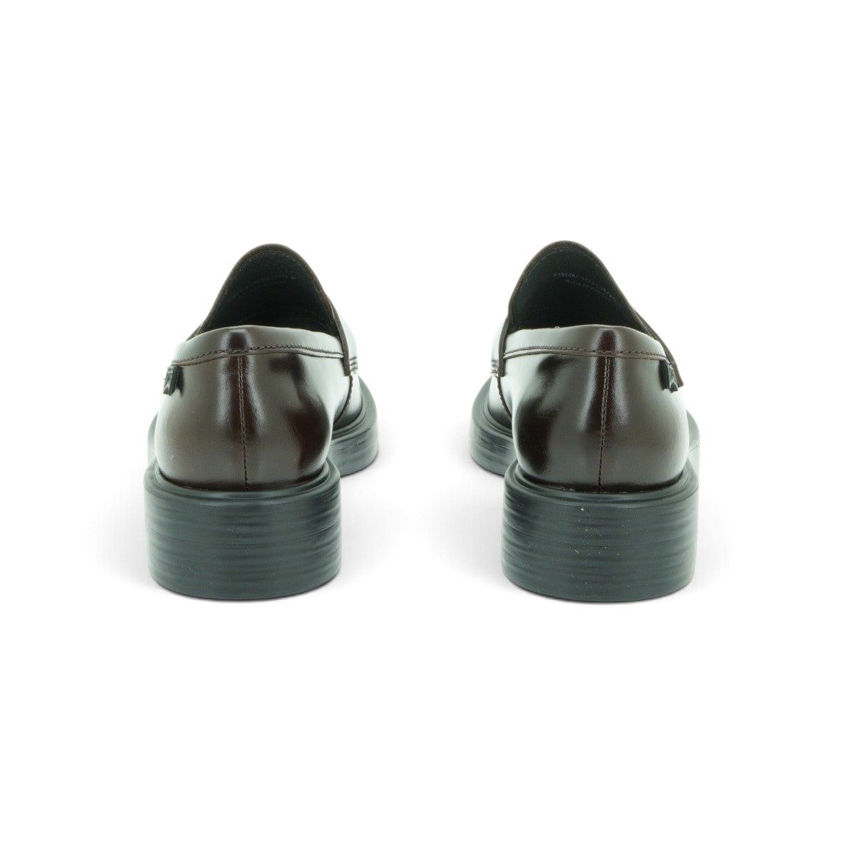 Camper Penny Loafer in Rich Dark Brown Polished