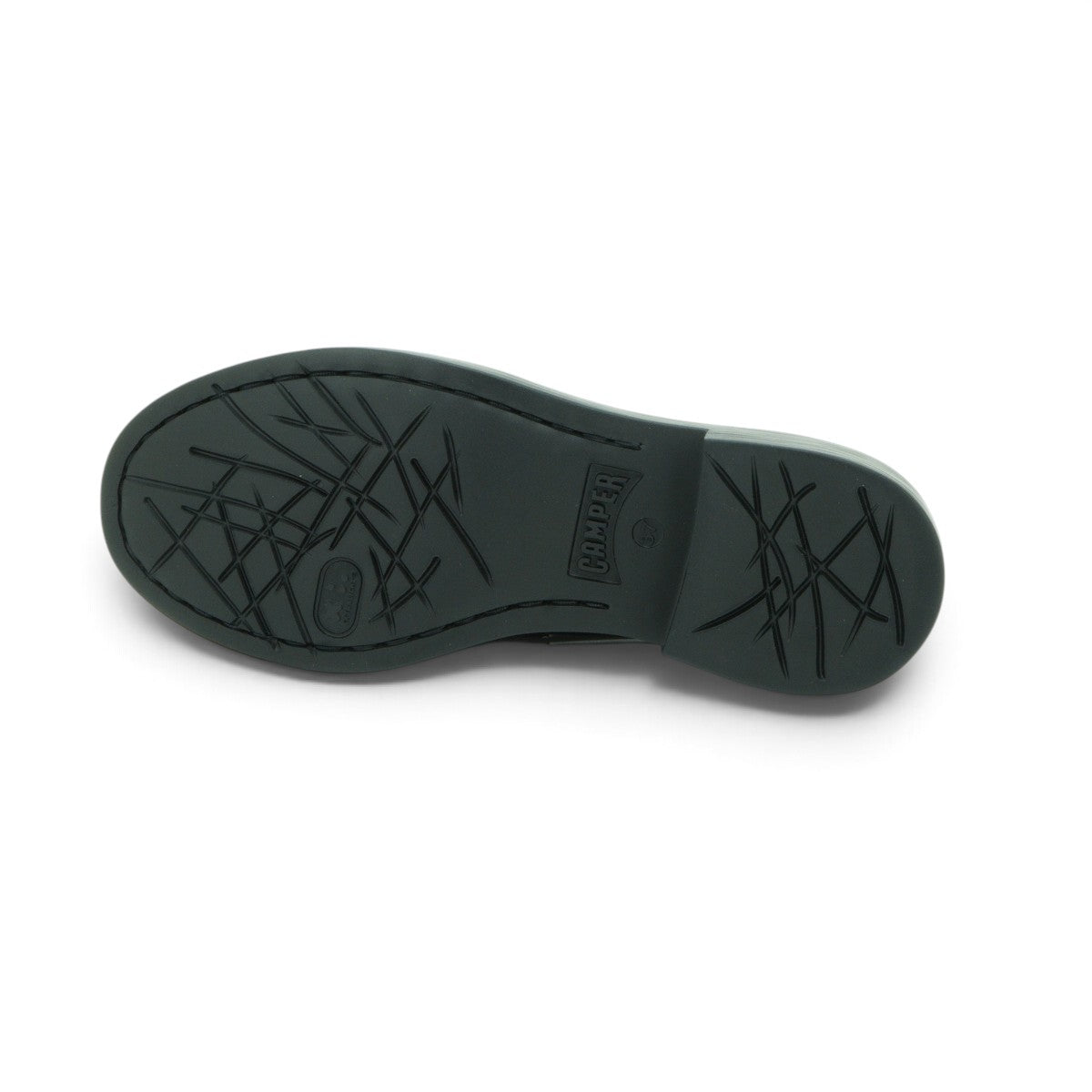 Camper Penny Loafer in Rich Dark Brown Polished