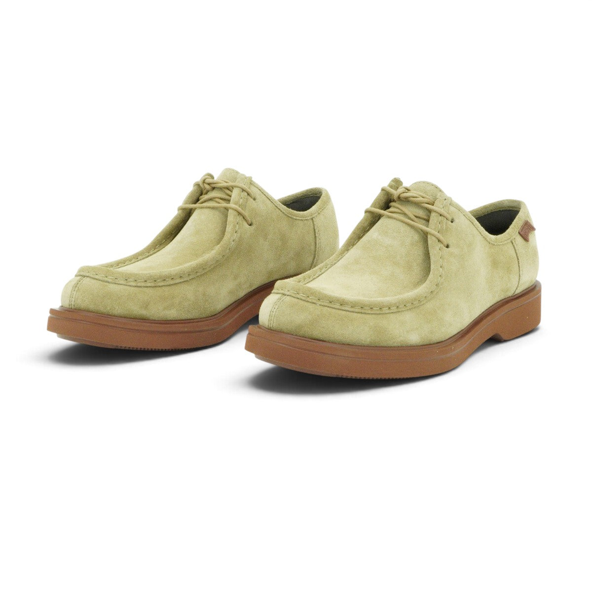 Camper Moccasin-toe Lace-up Shoe in Soft Sandy