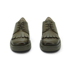 Hispanitas Lace-up Oxford in Rich Dark Brown Tumbled