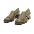 Hispanitas Kiltie Double Monk Strap Loafer in Warm Brown