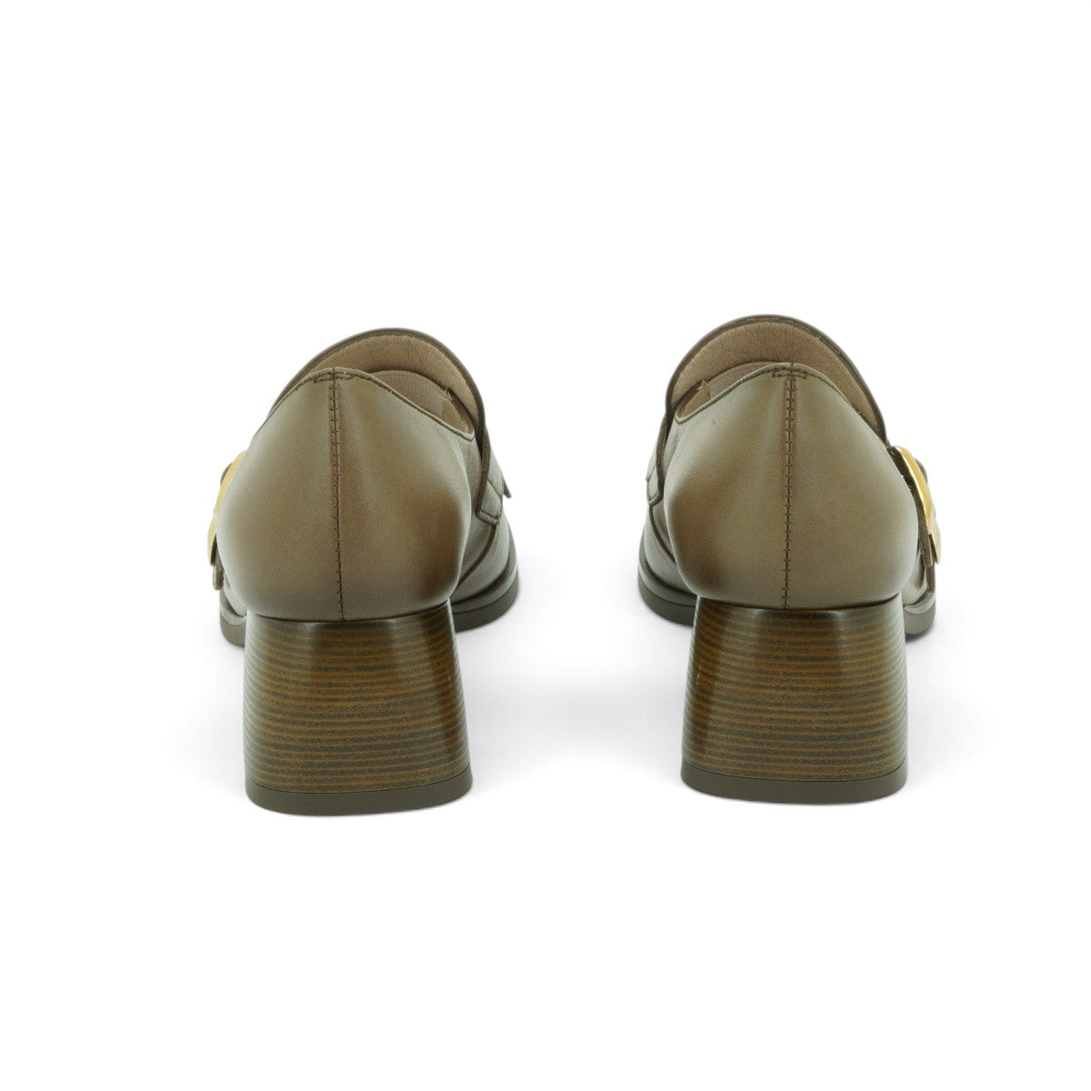 Hispanitas Kiltie Double Monk Strap Loafer in Warm Brown