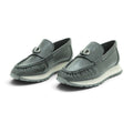 Hispanitas Moccasin Loafer in Soft Charcoal