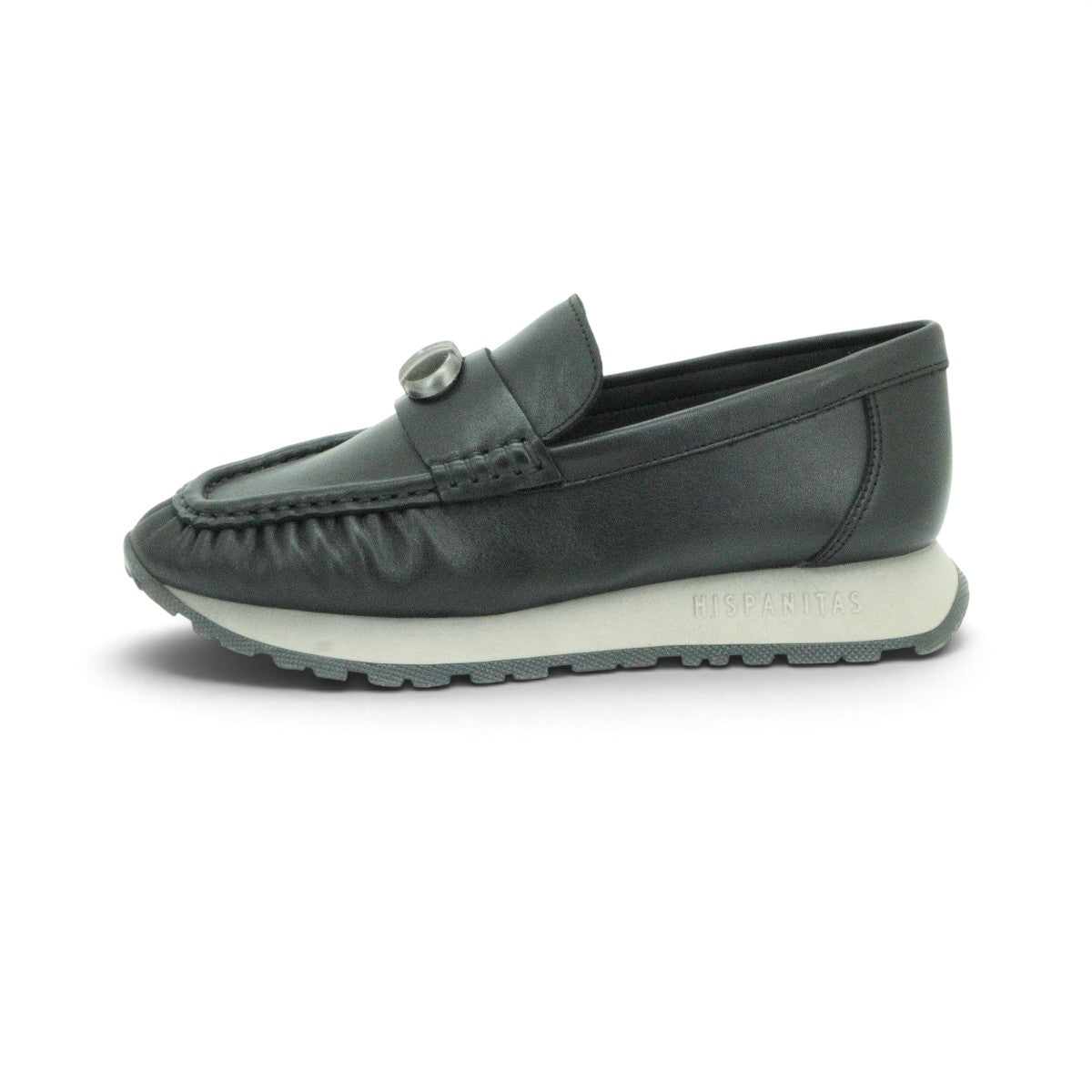 Hispanitas Moccasin Loafer in Soft Charcoal