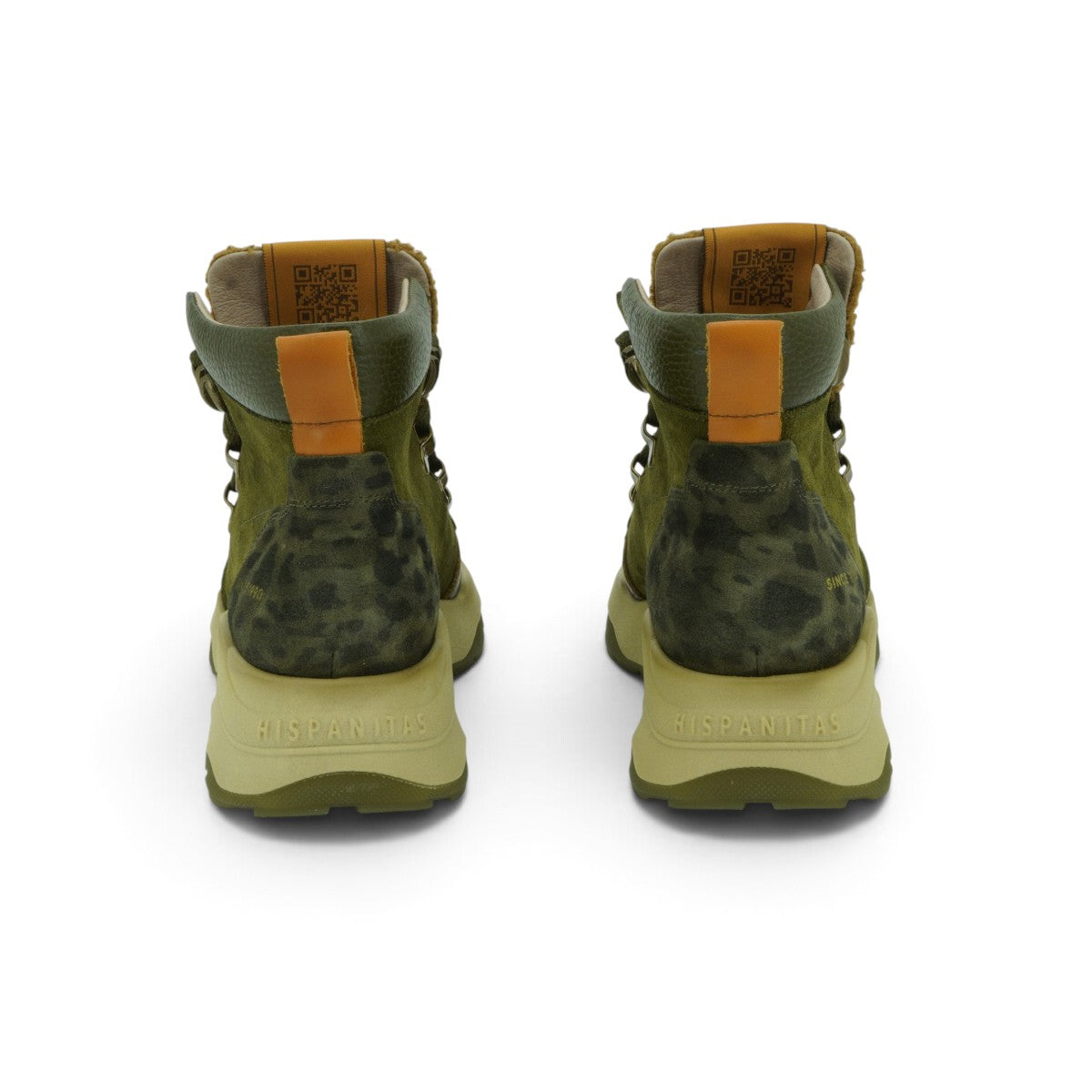 Hispanitas Hiker-style Ankle Boot in Rich Olive